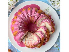 松軟香甜的改良版櫻花磅蛋糕！