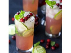 夏日雞尾酒丨酸甜清爽的蔓越莓莫吉托！